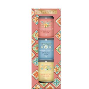 Yankee Candle 3 Mini Filled Votive (Capri Glow, Azure Sky, Lemon Gelato)