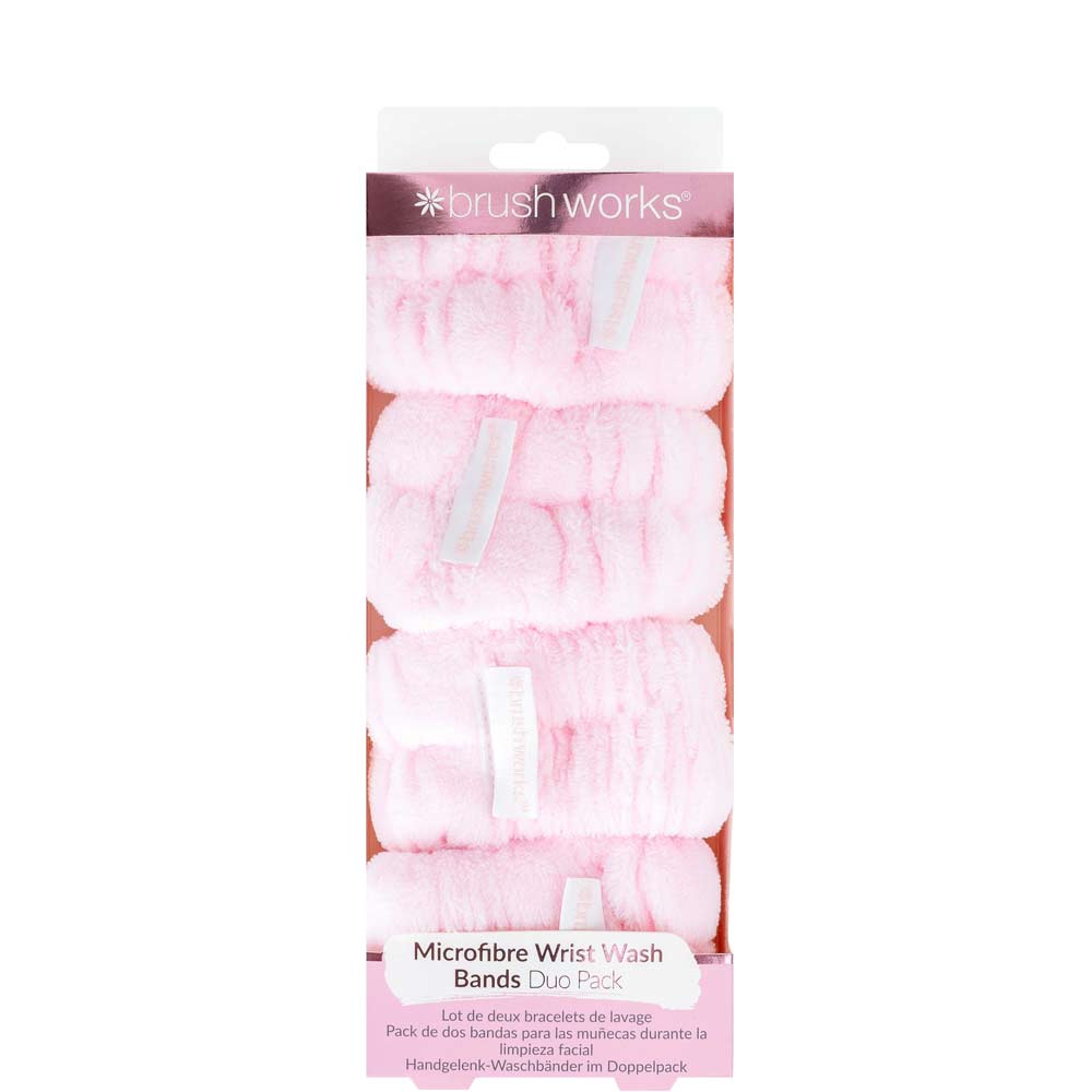 Brushworks Microfibre Wrist Wash Bands (2 Pack)