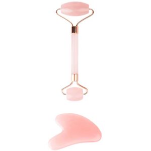 Brushworks Rose Resin Roller & Gua Sha